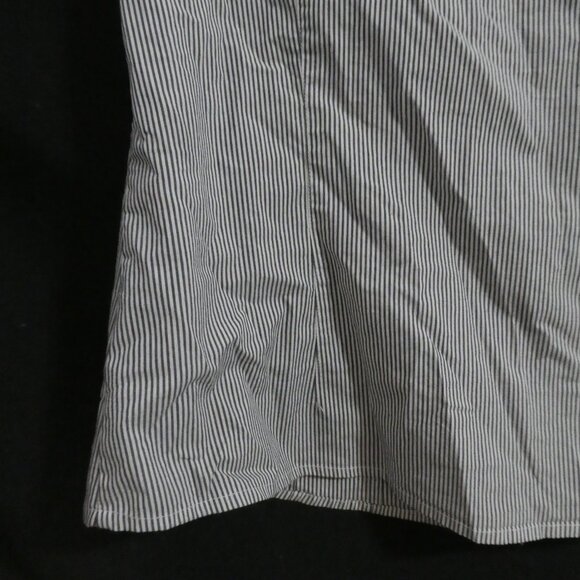 MAJORA | large | Stylish Pinstripe Short Sleeve Cotton Shirt | NWOT - Picture 12 of 14